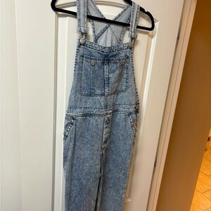 We The Free Blue Denim Jumpsuit